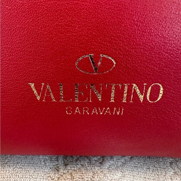 Valentino ❤️Garvani Red Studded 2-Way Bag with Shoulder Strap❤️ - Picture 5 of 5